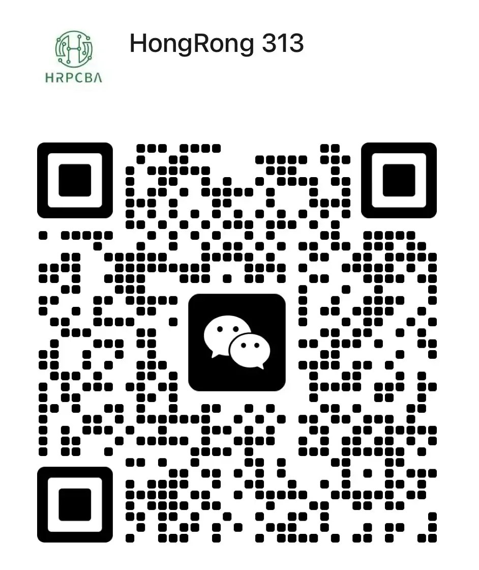 WeChat QR code for Hongrong Electronics — account name HongRong 313